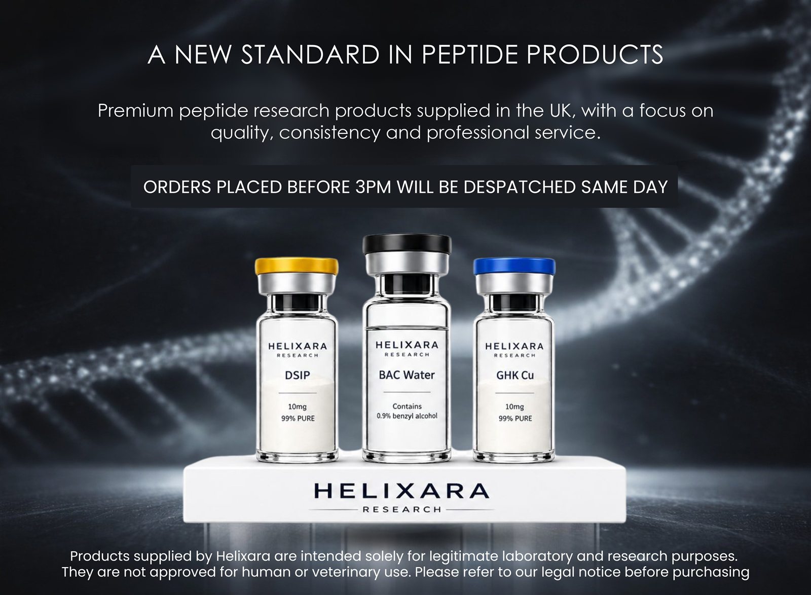 Helixara UK lab tested research materials