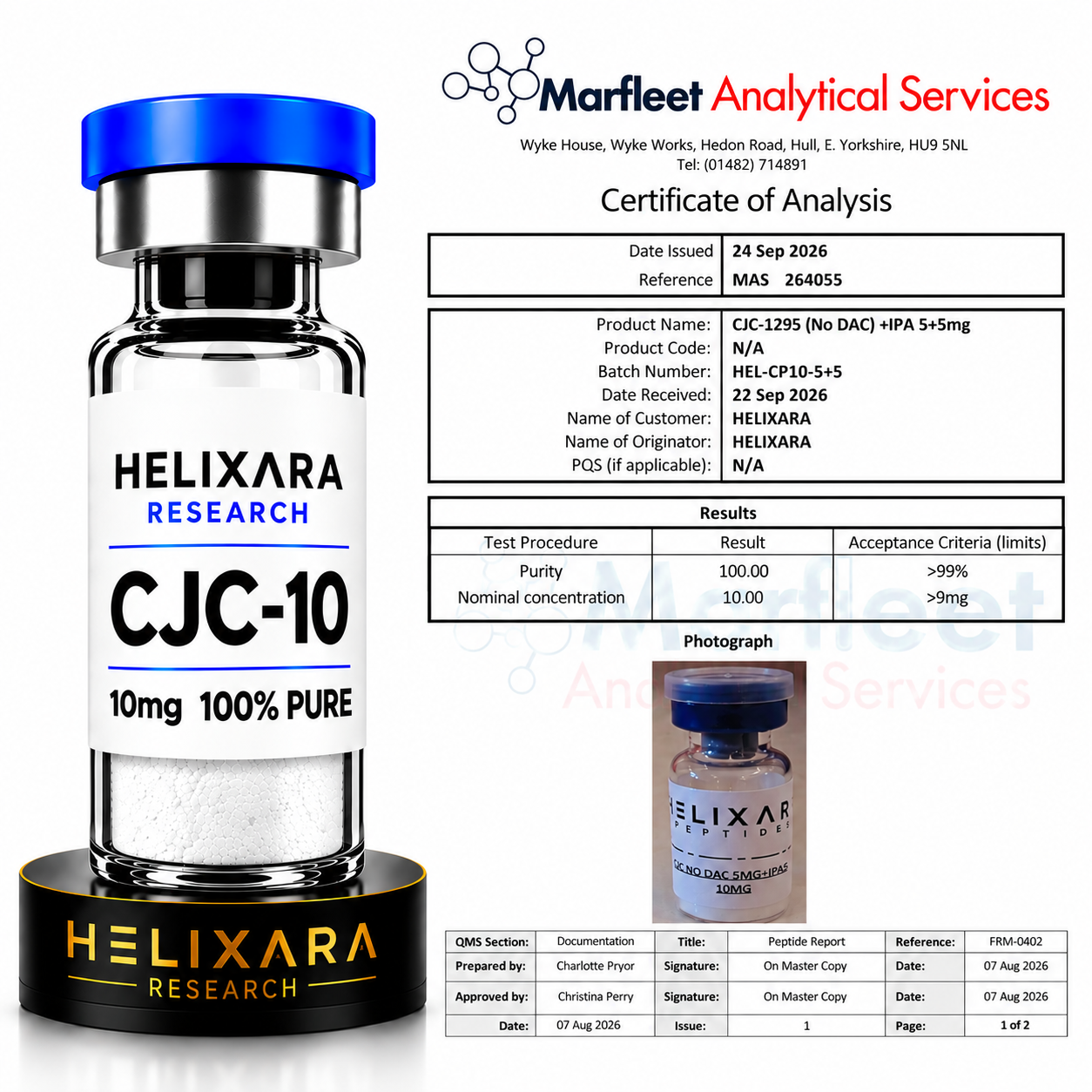 CJC-10 10MG Research Vial