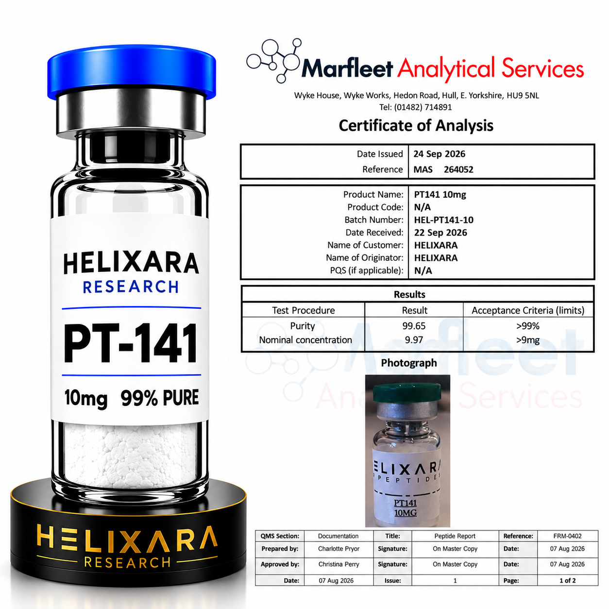 PT-141 10mg Research Vial