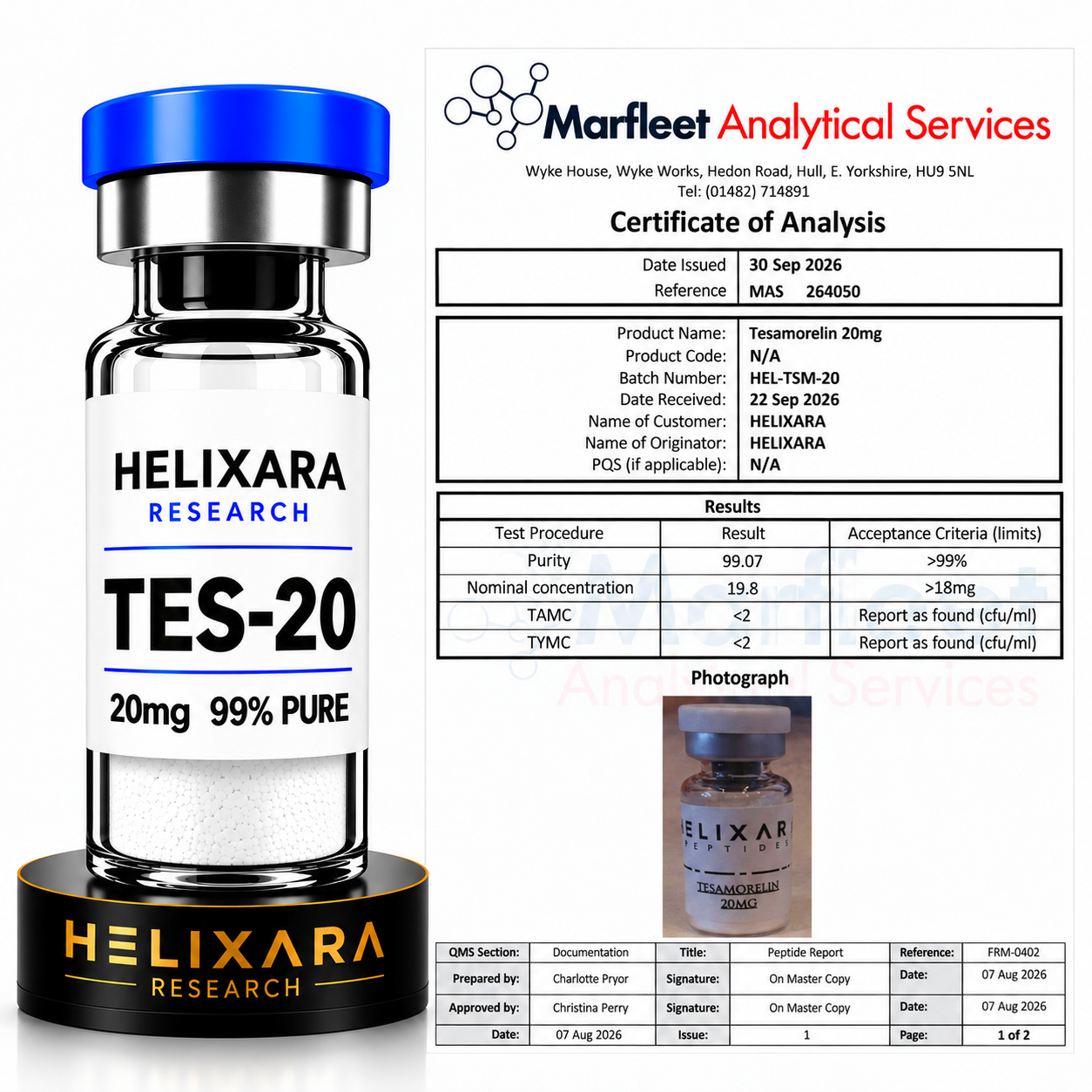 TESA - 20mg Research Vial *UK TESTED*