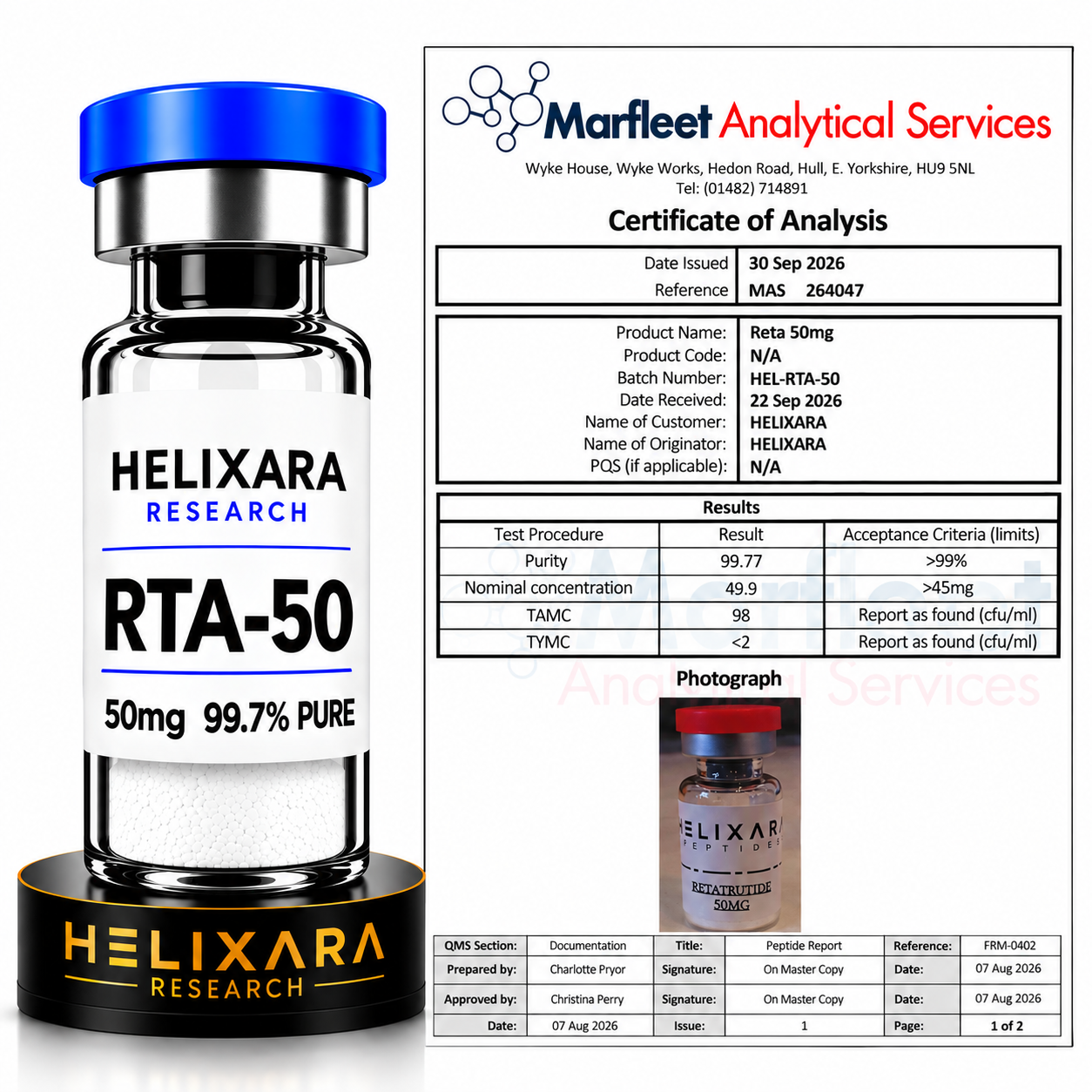 RETA 50mg Research Vial *UK TESTED*