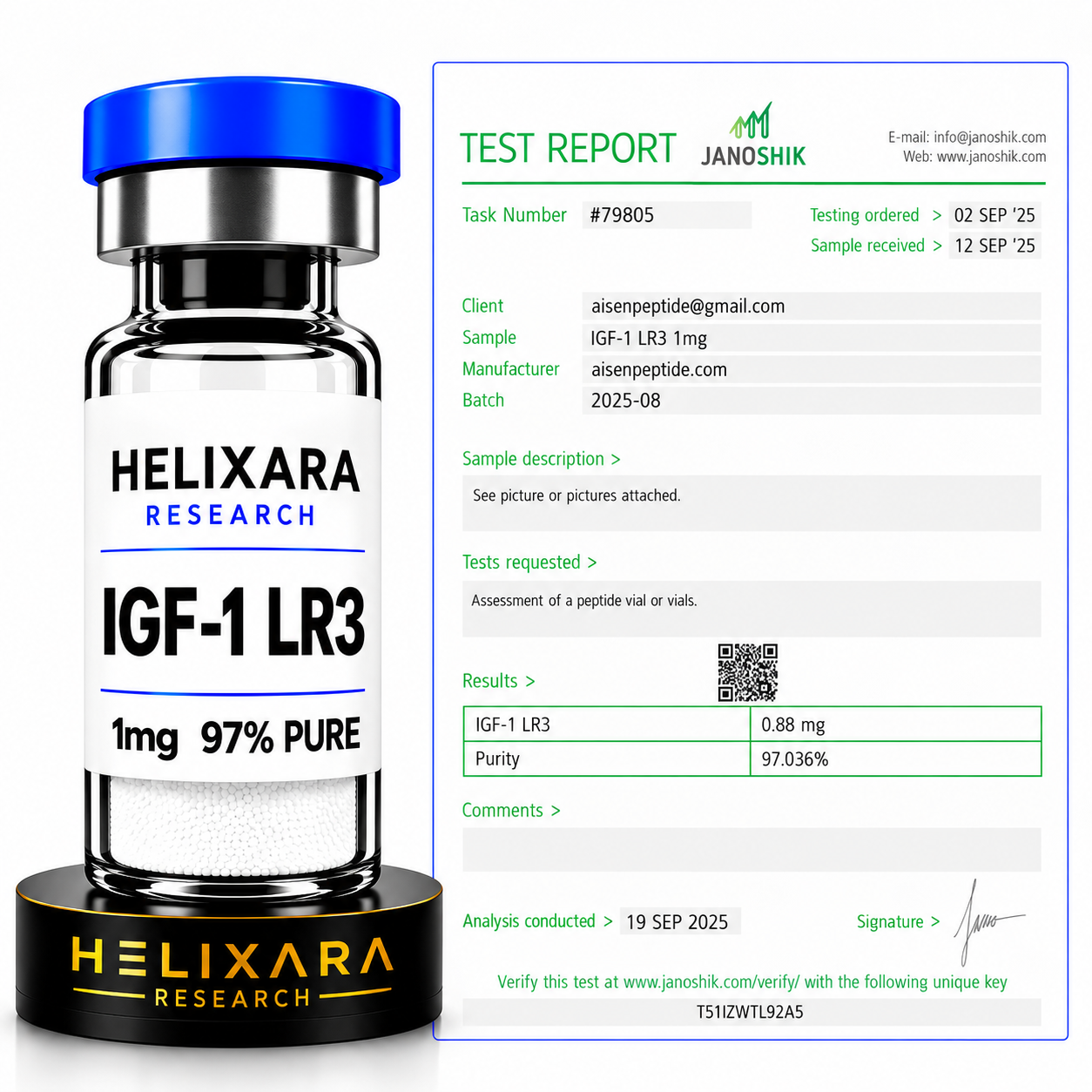 IGF-1 LR3 1mg Research Vial