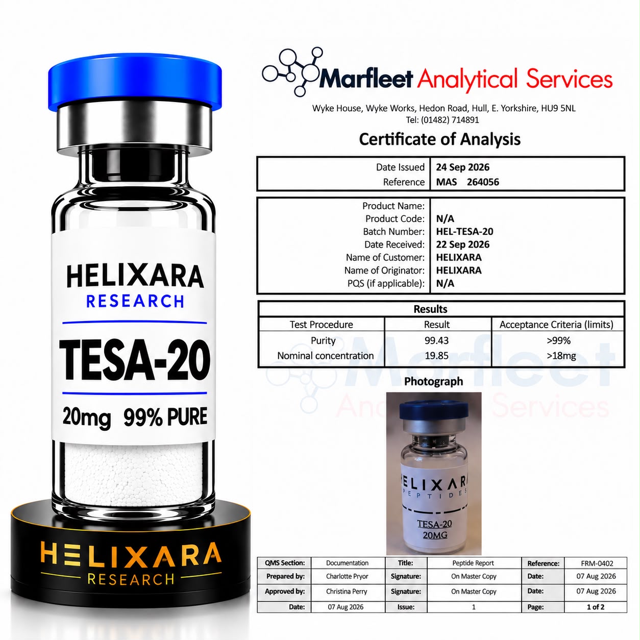 TESA - 20mg Research Vial *UK TESTED*