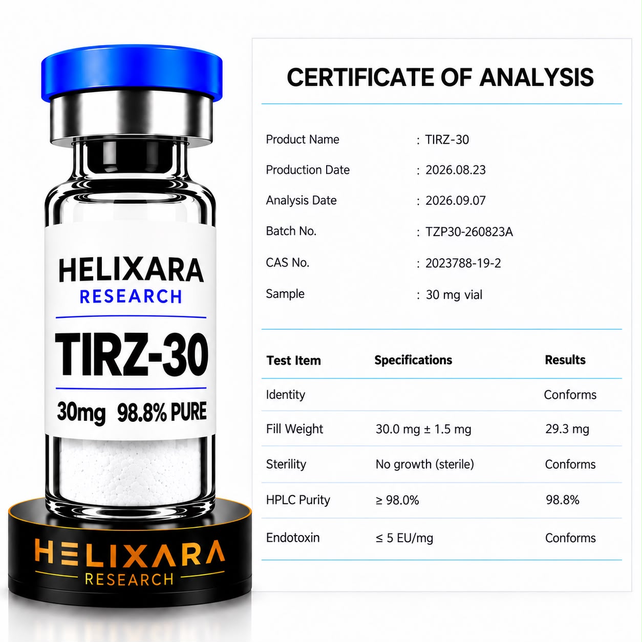 TIRZ-30 Research Vial *UK TESTED*