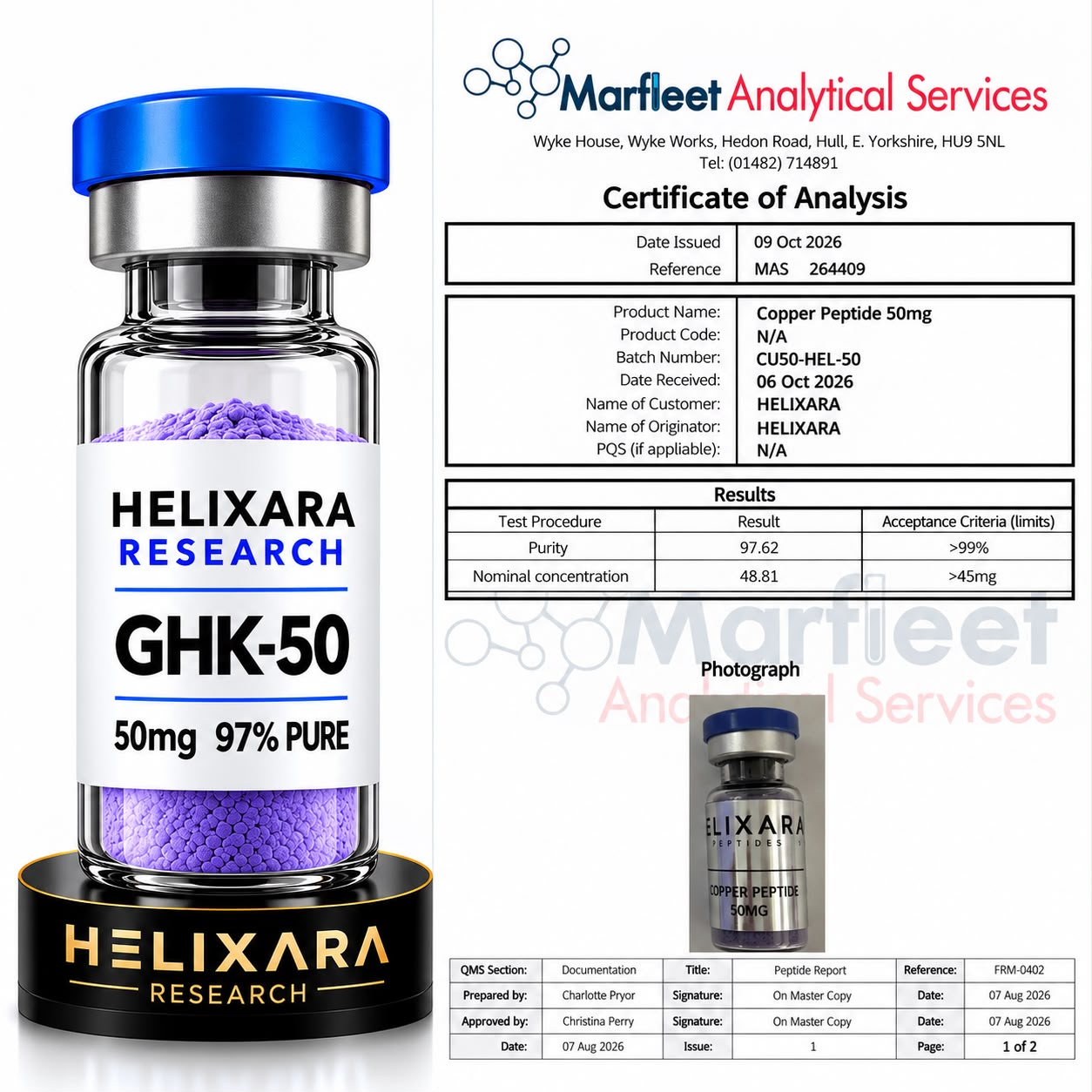 Copper Pep 50mg Research Vial