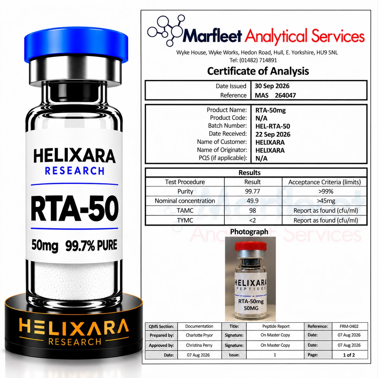 RETA 50mg Research Vial *UK TESTED* GLP3