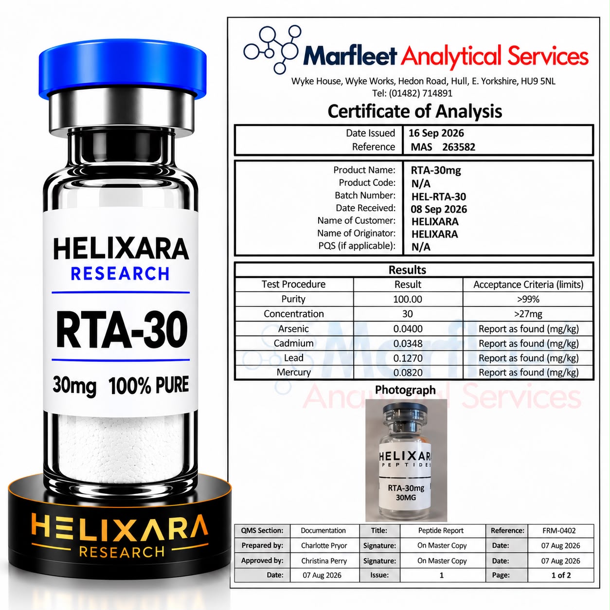 RETA 30mg Research Vial *UK TESTED* GLP3